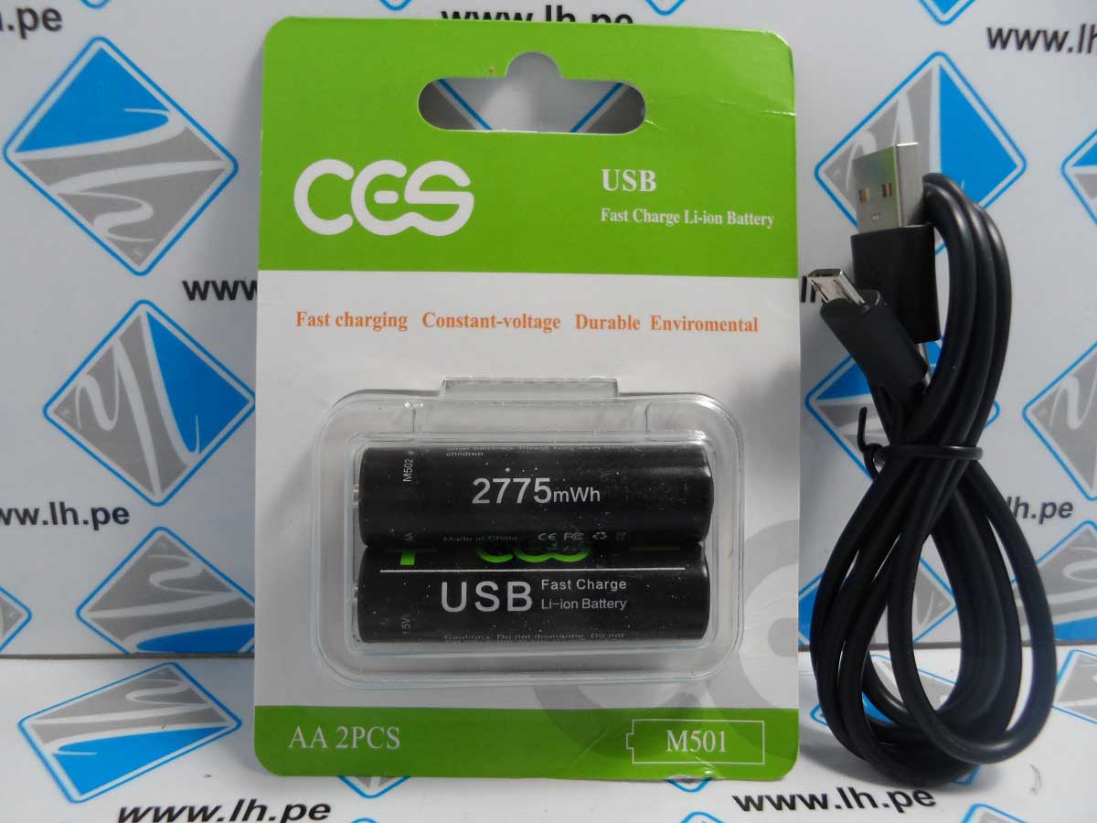 CES M502 AA           M502 AA Micro USB Fast Charge Li-ion battery